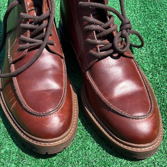Johnston & Murphy Brown Leather Boots Lace-up Design main image 5
